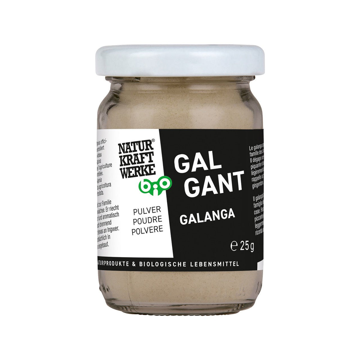 NaturKraftWerke Galgant-Pulver, CH Bio Glas 25 g