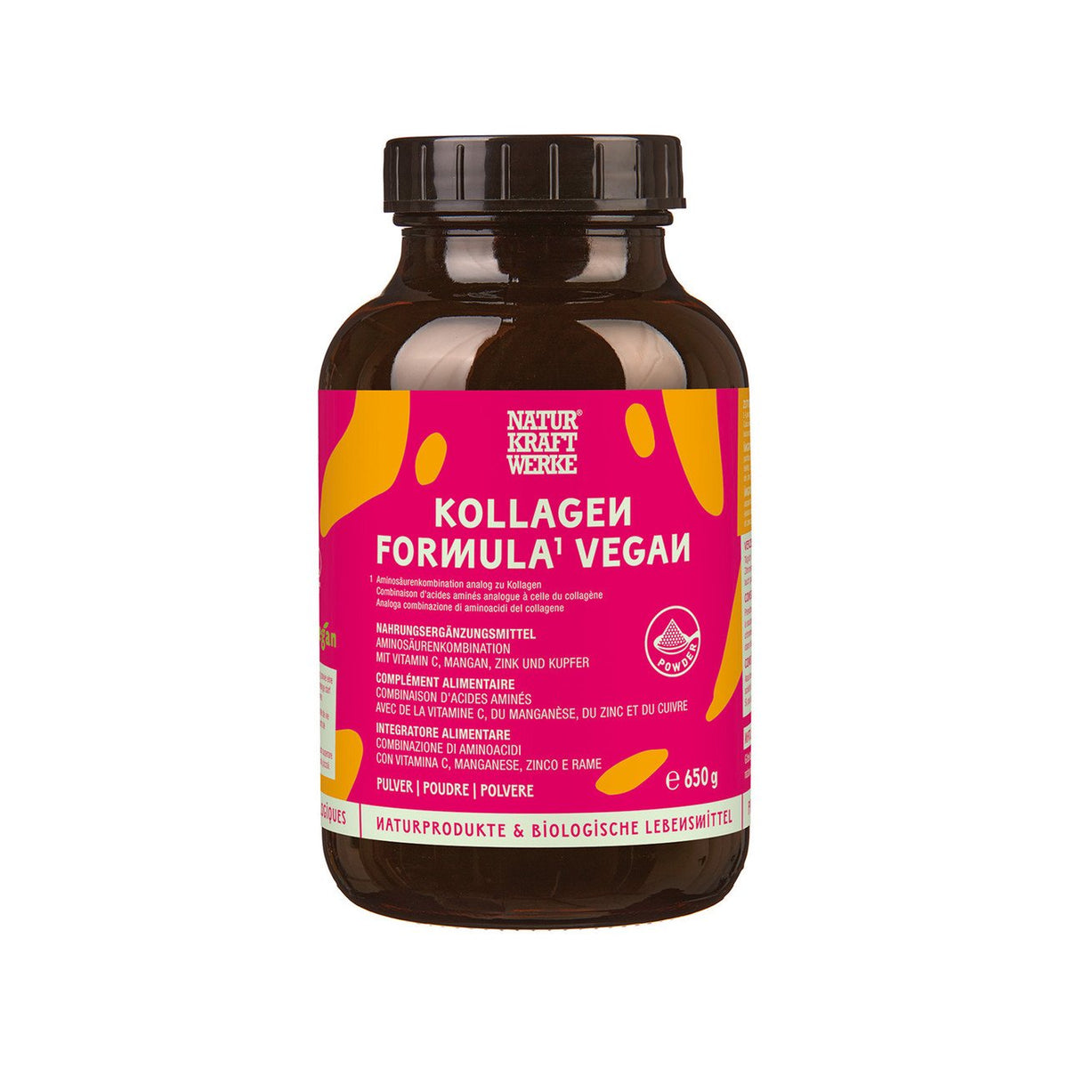 NaturKraftWerke Kollagen Formula1 Vegan, Konventionell Glas 650 g