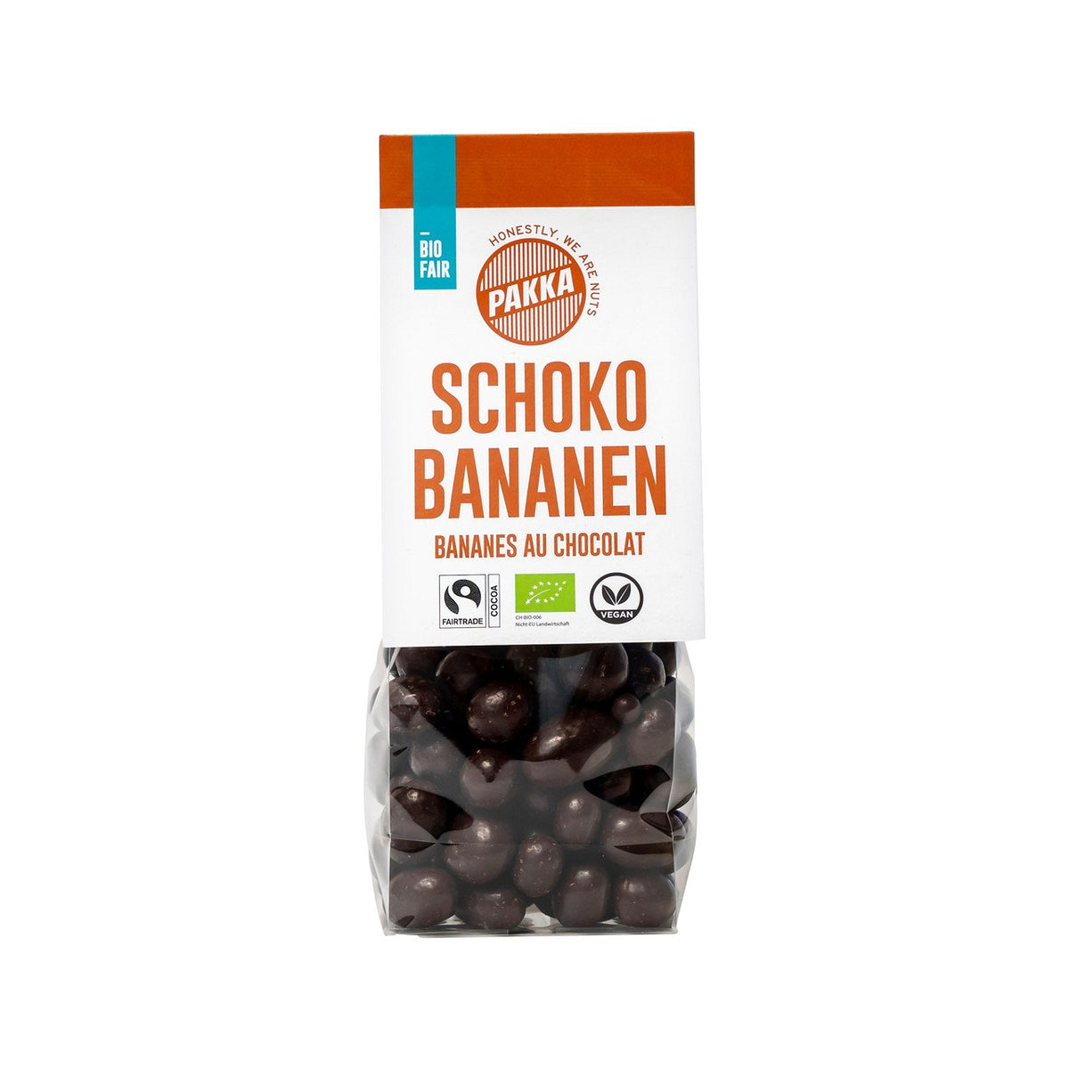 Pakka Schoko Bananen, EU Bio Beutel 100 g
