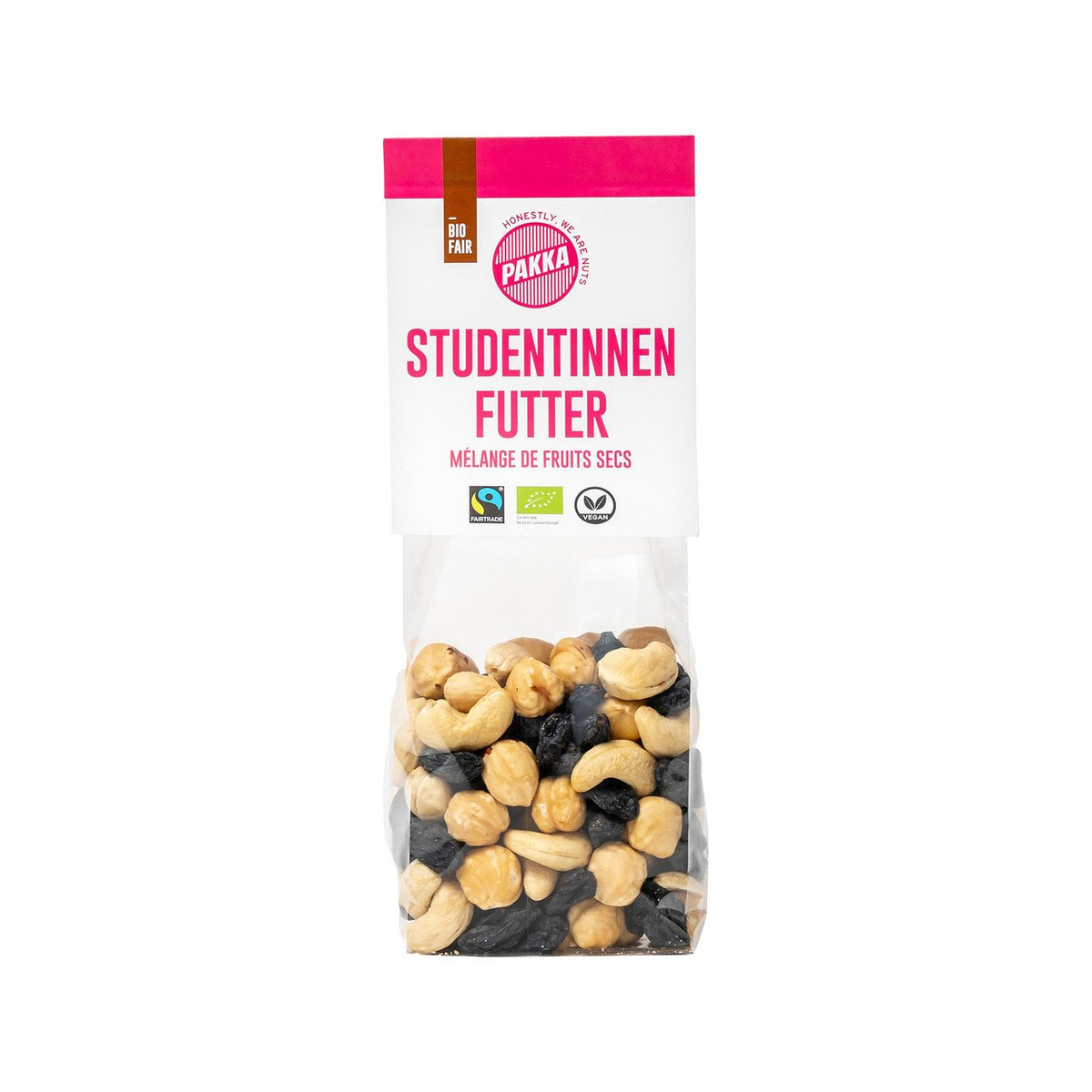 Pakka Studentinnenfutter, EU Bio / FLO-Fairtrade Beutel 150 g