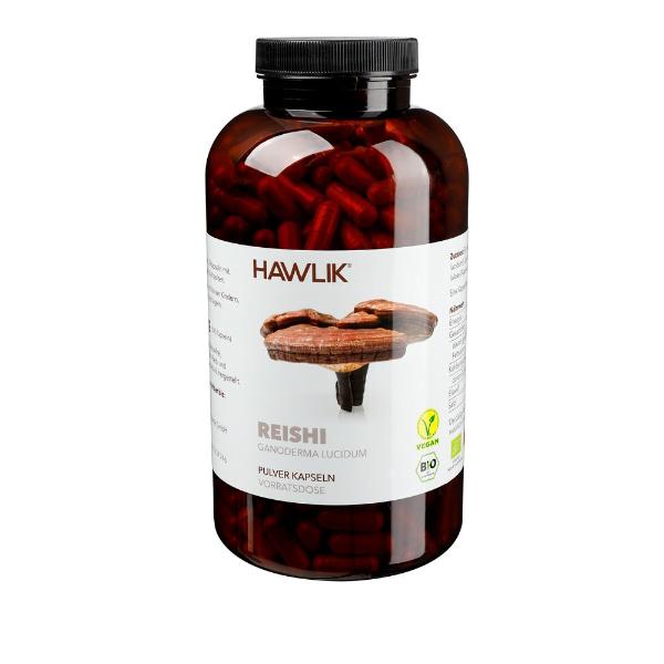 HAWLIK Reishi Pulverkaps Vorratsdose 500 Stk