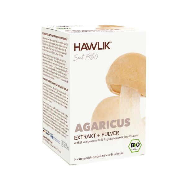 DrogerieMarkt24 - DrogerieMarkt24 HAWLIK Agaricus Extrakt + Pulver Kaps 120 Stk - DrogerieMarkt24