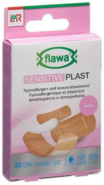 FLAWA Sensitive Plast Pflaster 3 Grössen 32 Stk