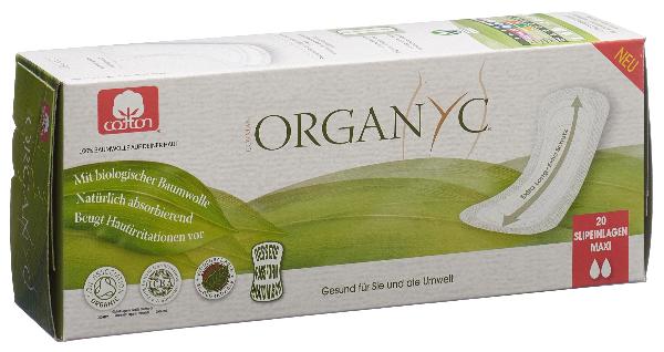 ORGANYC Slipeinlagen maxi extra lang 20 Stk