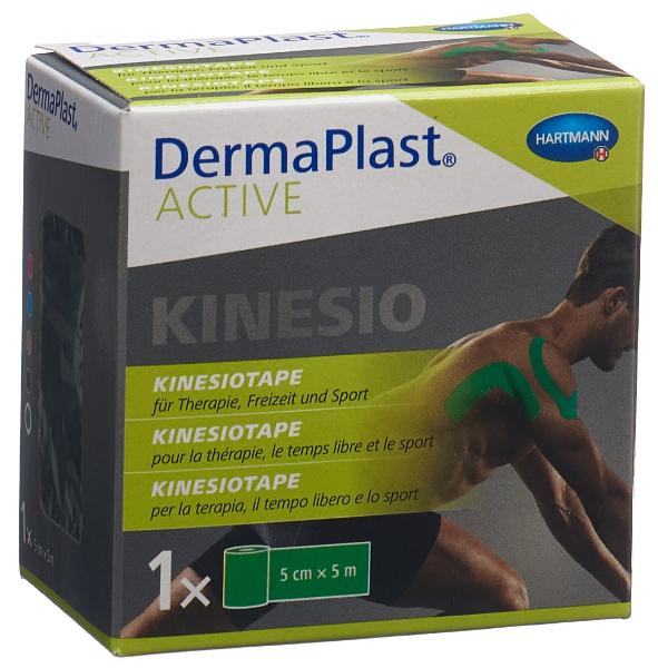 DERMAPLAST Active Kinesiotape 5cmx5m grün