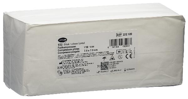 IVF Faltkompresse T17 7.5x7.5cm 12fach 100 Stk