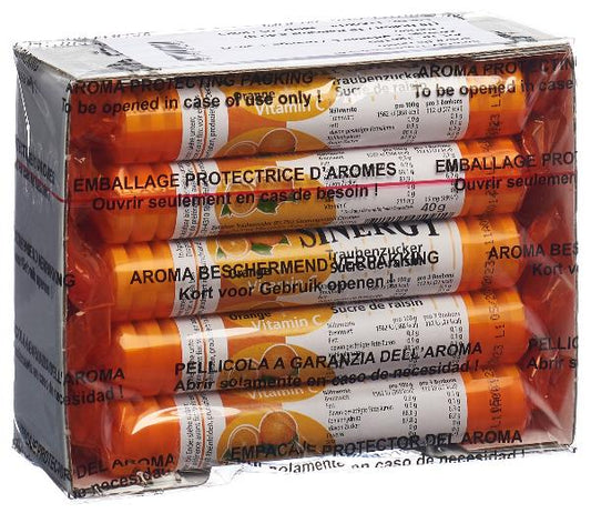 SINERGY Traubenzucker Orange Vitamin C 15 x 40 g