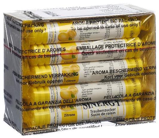 SINERGY Traubenzucker Zitrone 15 x 40 g