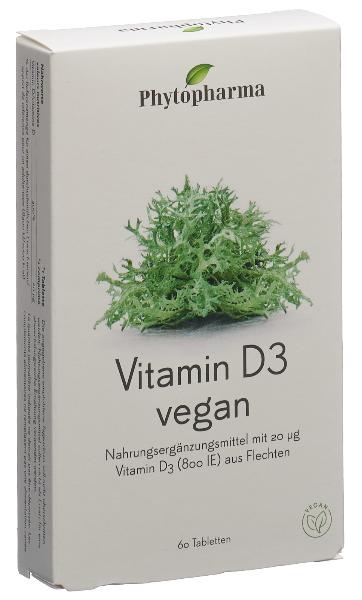 DrogerieMarkt24 - DrogerieMarkt24 PHYTOPHARMA Vitamin D3 Tabl vegan 60 Stk - DrogerieMarkt24