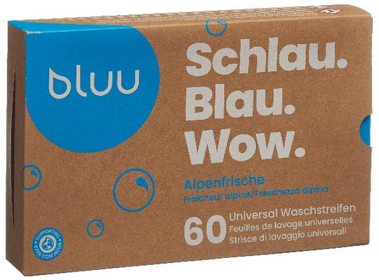 DrogerieMarkt24 - DrogerieMarkt24 Bluu Waschmittelstreifen Alpenfrische 180 Stk - DrogerieMarkt24