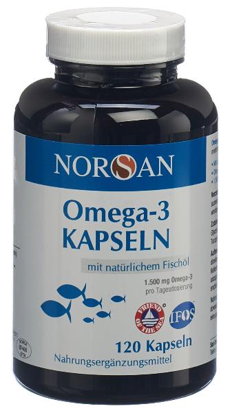 DrogerieMarkt24 - DrogerieMarkt24 NORSAN Omega-3 Fischölkapseln à 120 Stück - DrogerieMarkt24
