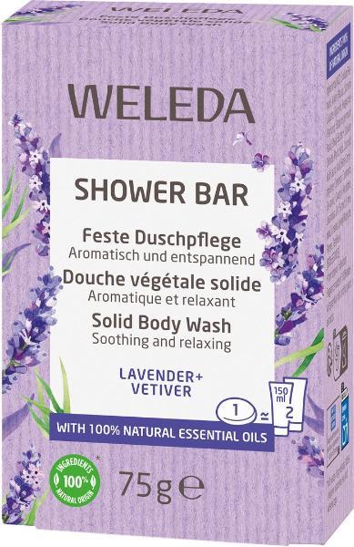 WELEDA Feste Duschpflege Lavender Vetiver 75 g