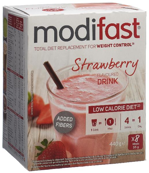 MODIFAST Drink Erdbeere 8 x 55 g