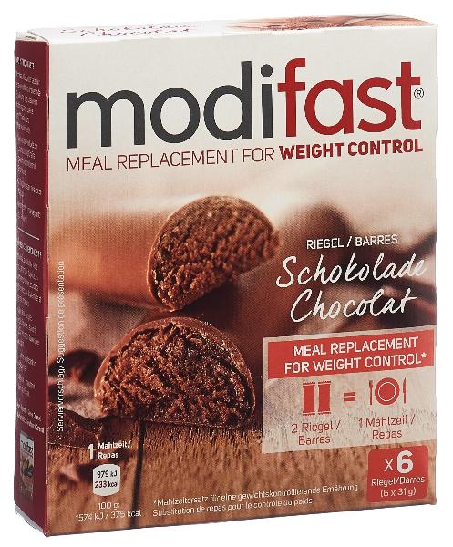 MODIFAST Riegel Schokolade 6 x 31 g
