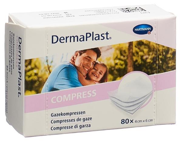 DrogerieMarkt24 - DrogerieMarkt24 DERMAPLAST Compress 4x6cm Box 80 Stk - DrogerieMarkt24