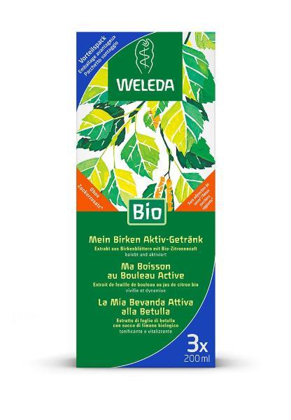 WELEDA Mein Birken Aktiv-Getränk Trio 3 x 200 ml