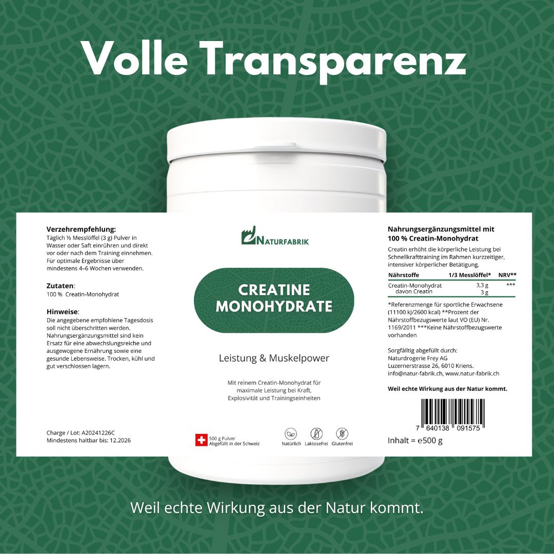 NATURFABRIK Creatine Monohydrate 500 g