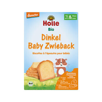 HOLLE Baby Dinkel Zwieback demeter ab 6. Monat 200g