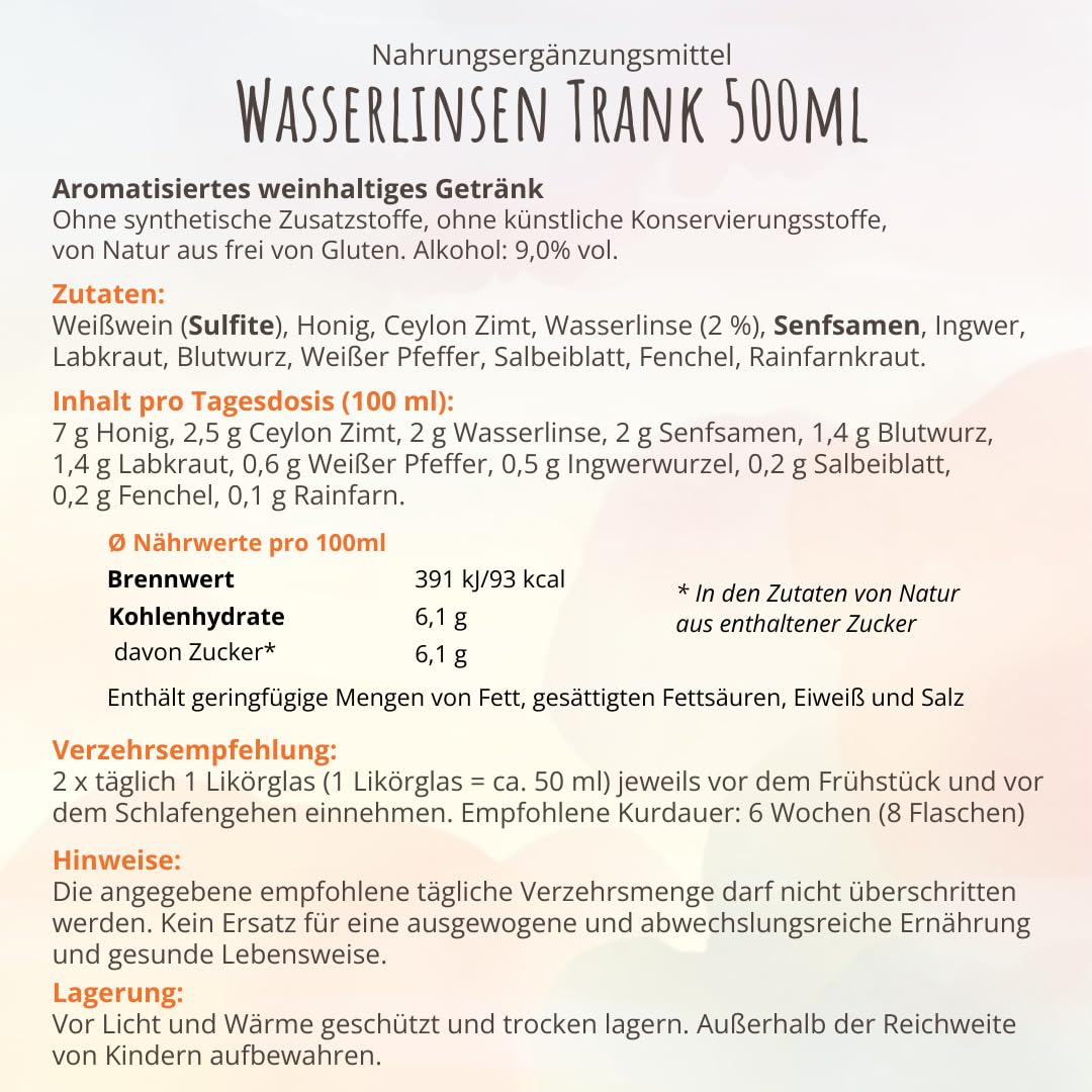 Hildegards Laden - Wasserlinsen Trank 500ml