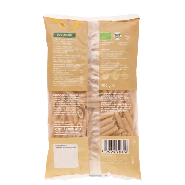 DrogerieMarkt24 - DrogerieMarkt24 BIO COMPANY Emmer Penne BIO 500g - DrogerieMarkt24