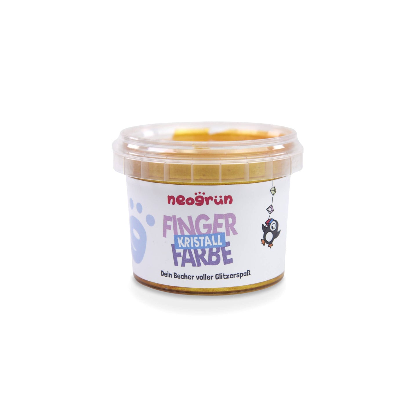 Kristall-Bio-Fingerfarbe - vegan - Gold
