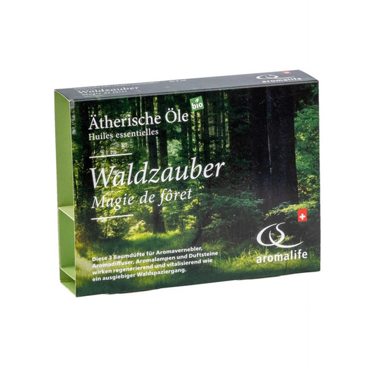 AROMALIFE Waldzauber äth. Öl Arve, Lärche, Weisstanne Geschenkset 3 x 5 ml