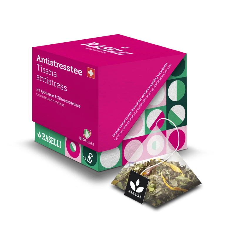 Raselli Bio Antistresstee mit Apfelminze & Zitronenmelisse