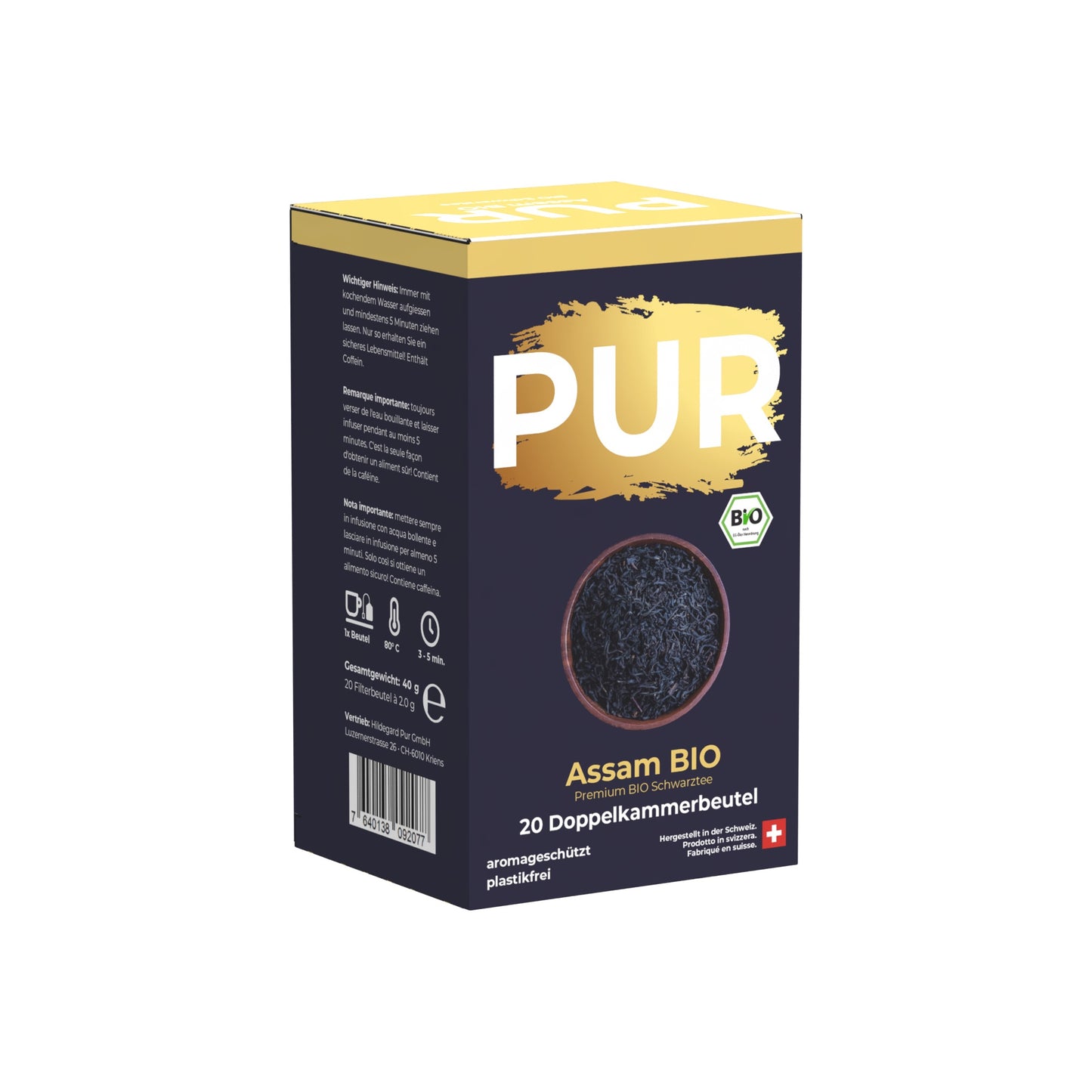 PUR Assam Schwarztee BIO 20 Btl