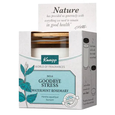 Kneipp Duftkerze Goodbye Stress Wasserminze - Rosmarin 145g