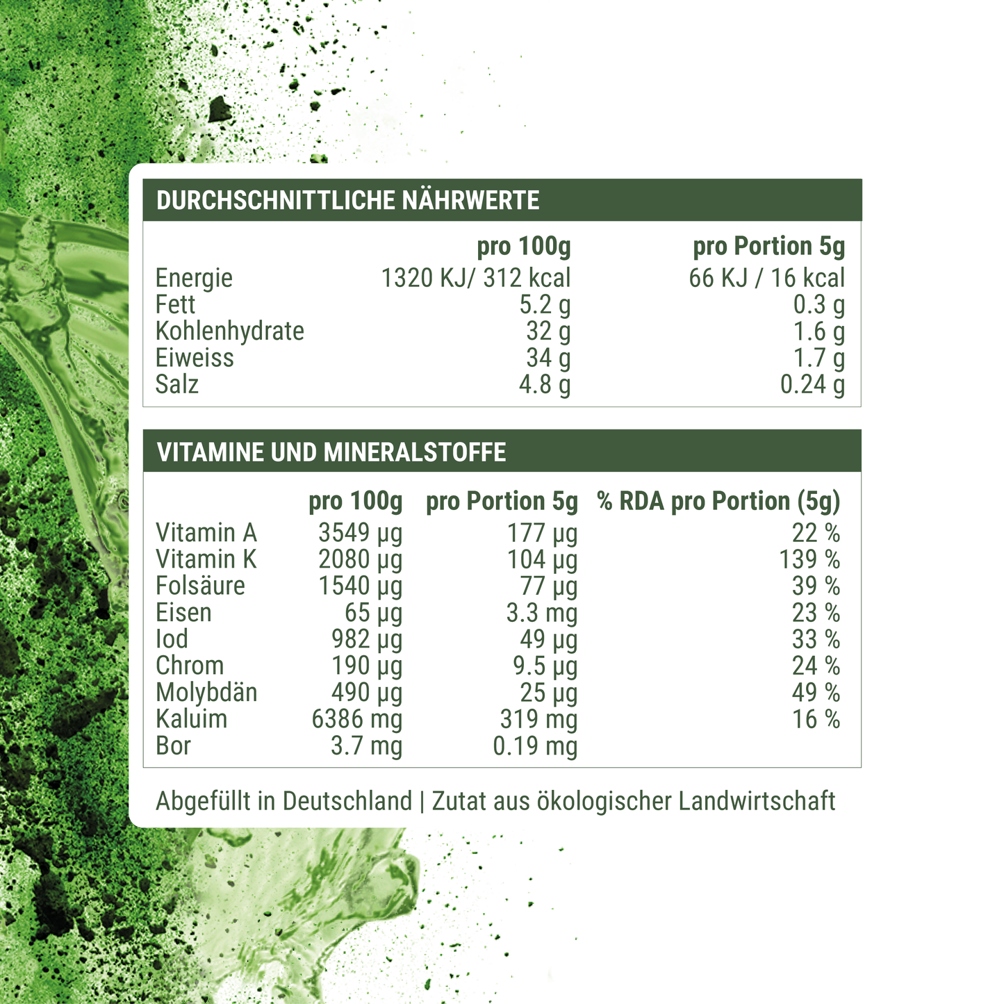 KRAFTGRAS Bio Gerstengras Saftpulver