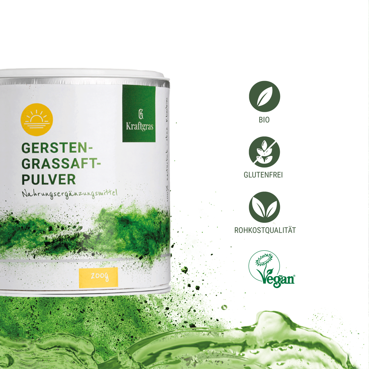 KRAFTGRAS Bio Gerstengras Saftpulver