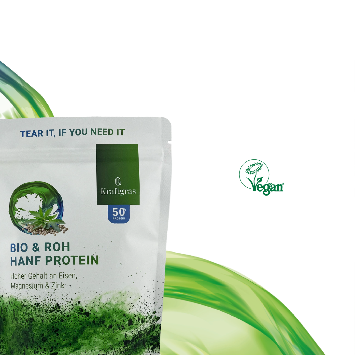 KRAFTGRAS Bio & Roh Hanf Protein