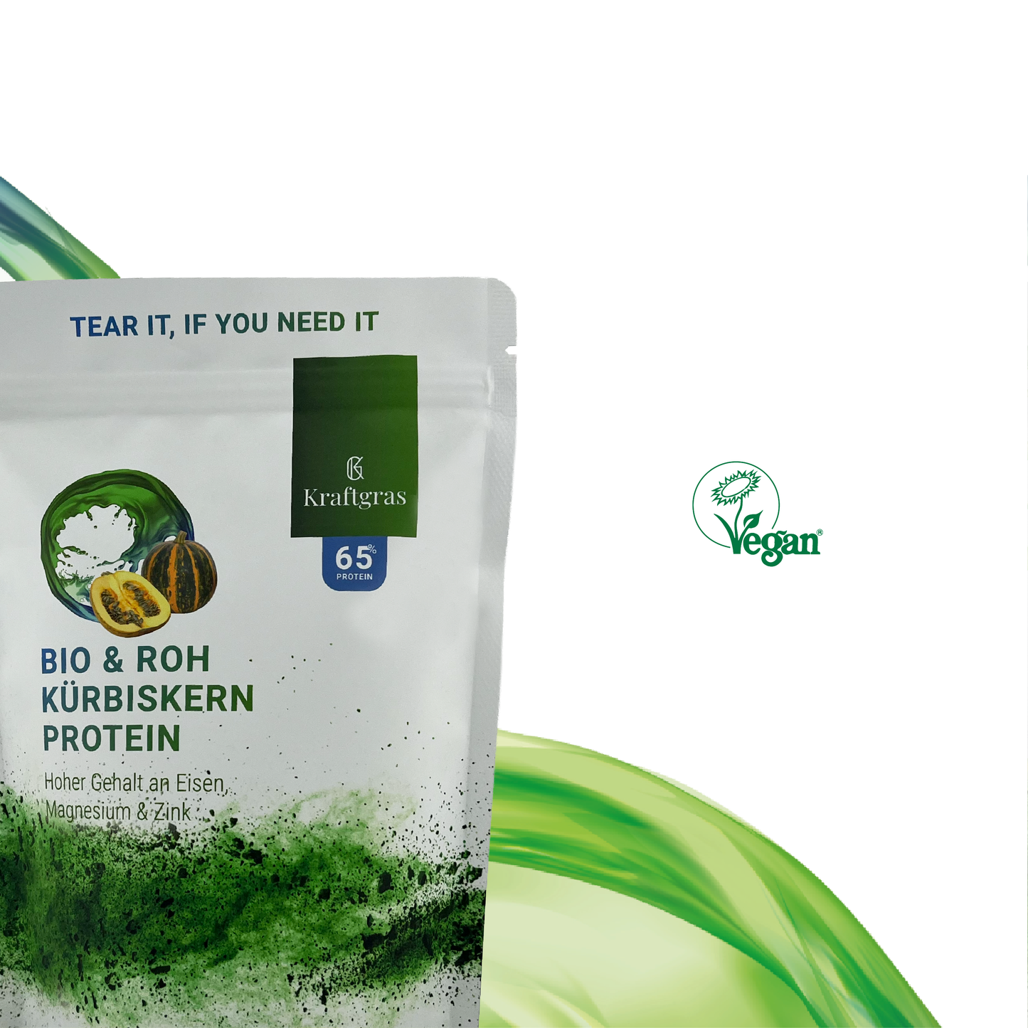 KRAFTGRAS Bio & Roh Kürbis Kern Protein