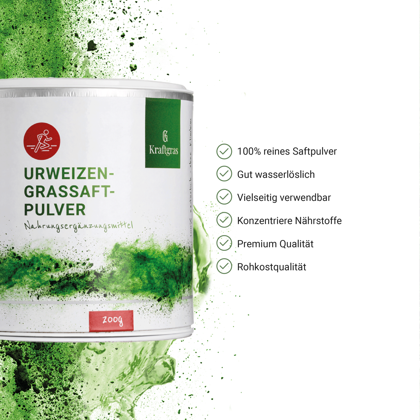 KRAFTGRAS Bio Urweizengras Saftpulver (Kamut® Khorasan)