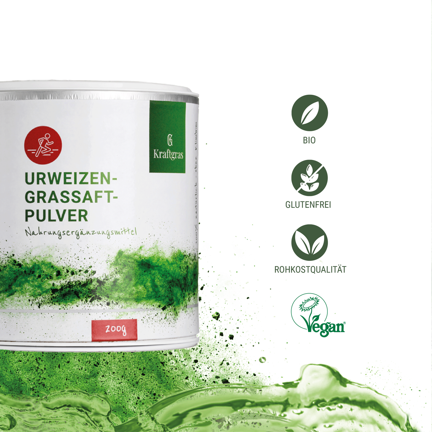 KRAFTGRAS Bio Urweizengras Saftpulver (Kamut® Khorasan)