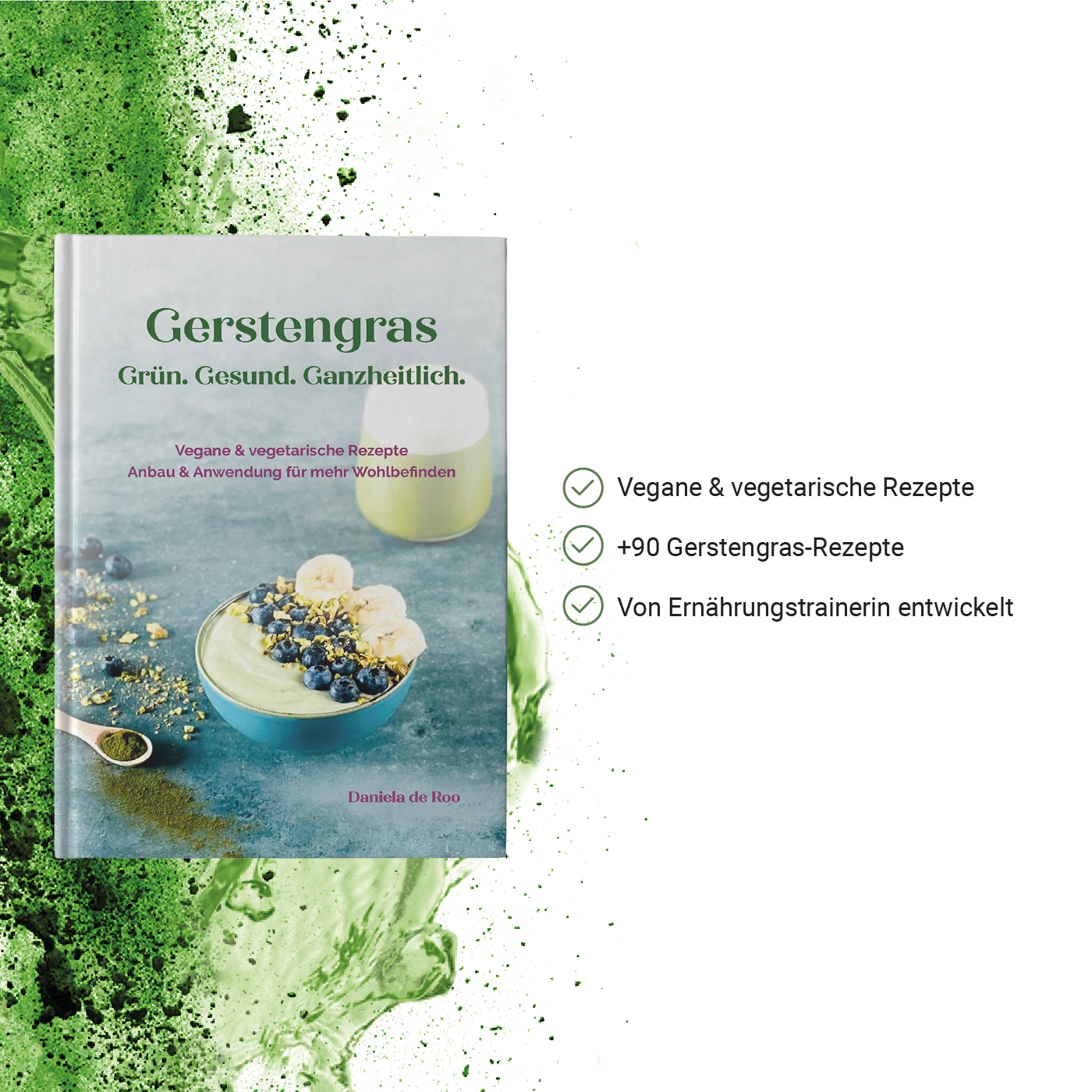 KRAFTGRAS Rezeptbuch Gerstengras