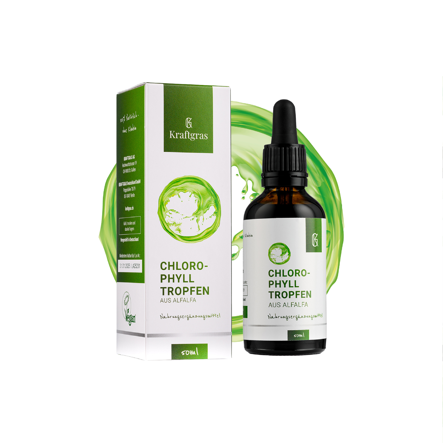 KRAFTGRAS Chlorophylltropfen aus Alfalfa