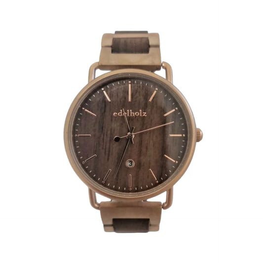 EDELHOLZ Armbanduhr "RHEA" WALNUT ROSA
