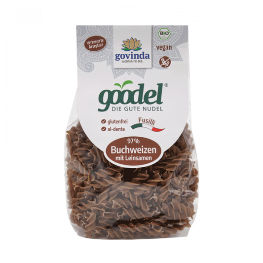 DrogerieMarkt24 - DrogerieMarkt24 GOVINDA Goodel Buchweizen mit Leinsamen Fusilli 250 g - DrogerieMarkt24