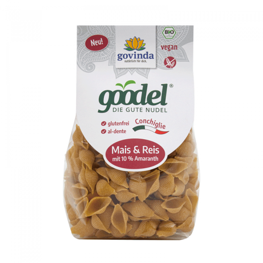 DrogerieMarkt24 - DrogerieMarkt24 GOVINDA Goodel Mais & Reis mit Amaranth Conchiglie 250 g - DrogerieMarkt24