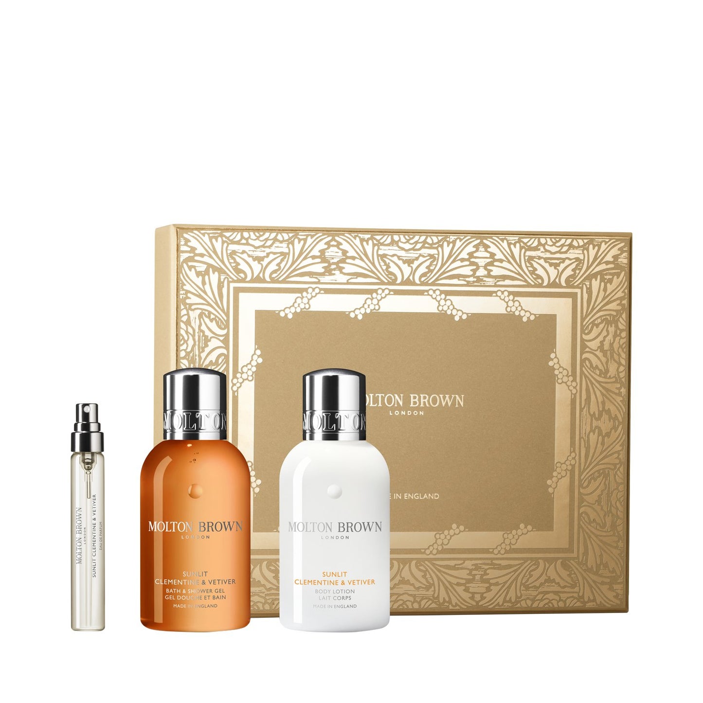 MOLTON BROWN XM-25 - Sunlit Clementine & Vetiver - 3-tlg. Geschenkset