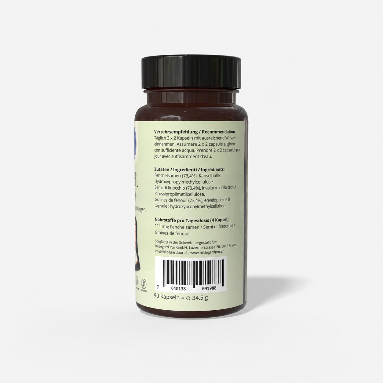 Hildegard Pur Fenchel Kapseln 90 Stk.