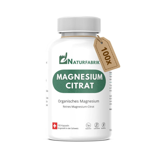 DrogerieMarkt24 - DrogerieMarkt24 NATURFABRIK Magnesium Citrat Kapseln 100 Stk - DrogerieMarkt24