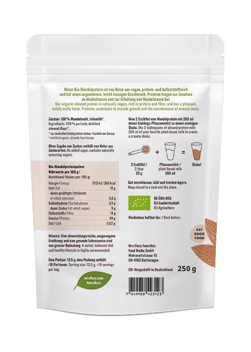 Bio Mandel Protein (Mandelmehl) 250g