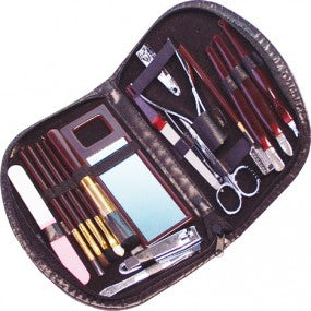ELINA Nagel- & Manikürset 18 Teile Etui schwarz