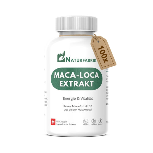 DrogerieMarkt24 - DrogerieMarkt24 NATURFABRIK Maca-Loca Extrakt Kapseln 100 Stk - DrogerieMarkt24