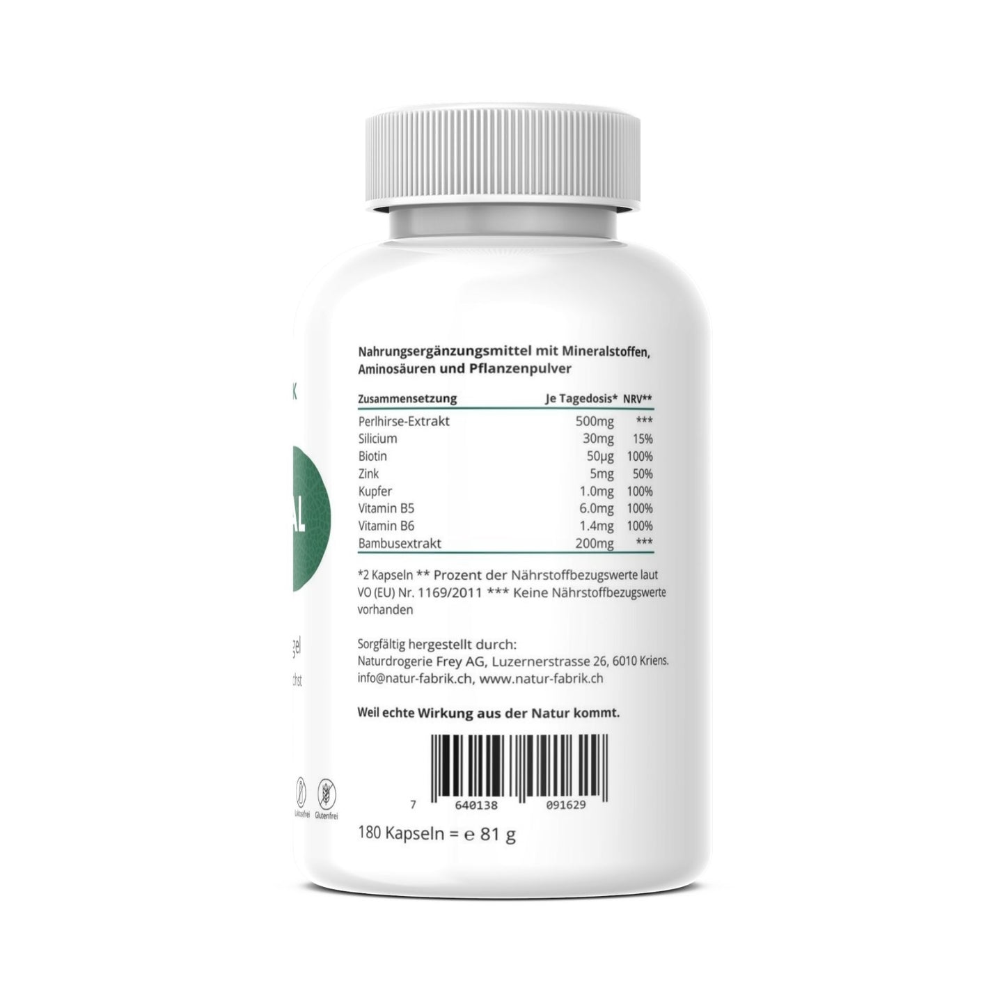 NATURFABRIK Haarvital Kapseln 180 Stk