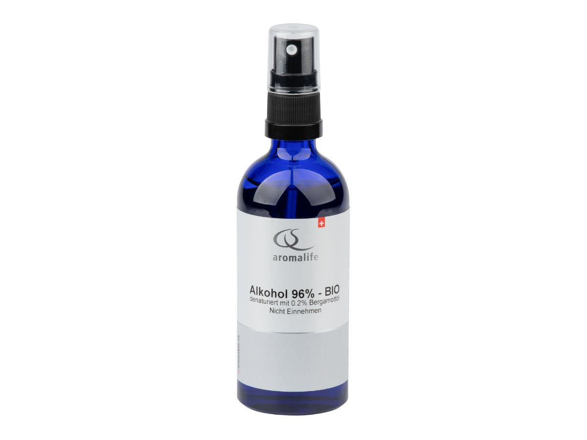 DrogerieMarkt24 - DrogerieMarkt24 Aromalife Alkohol 96 % denaturiert mit ätherischem Öl Bergamotte (0,2%) - BIO (100 ml) - DrogerieMarkt24
