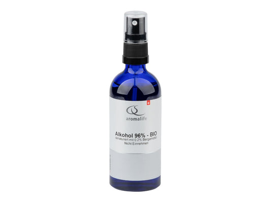 Aromalife Alkohol 96 % denaturiert mit ätherischem Öl Bergamotte (0,2%) - BIO (100 ml)