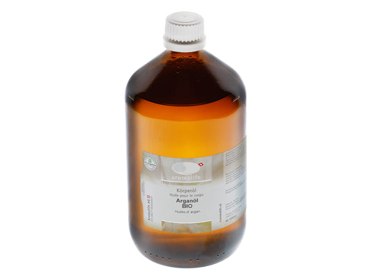 AROMALIFE Arganöl desodoriert - BIO Körperöl 1 l